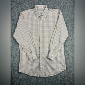 Peter Millar Shirt Men Medium Multi-Color Long Sleeve Button Down Dress Casual
